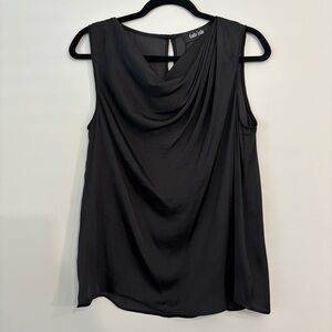 Fab'rik Women's Black Sleeveless Cowl Neck Top